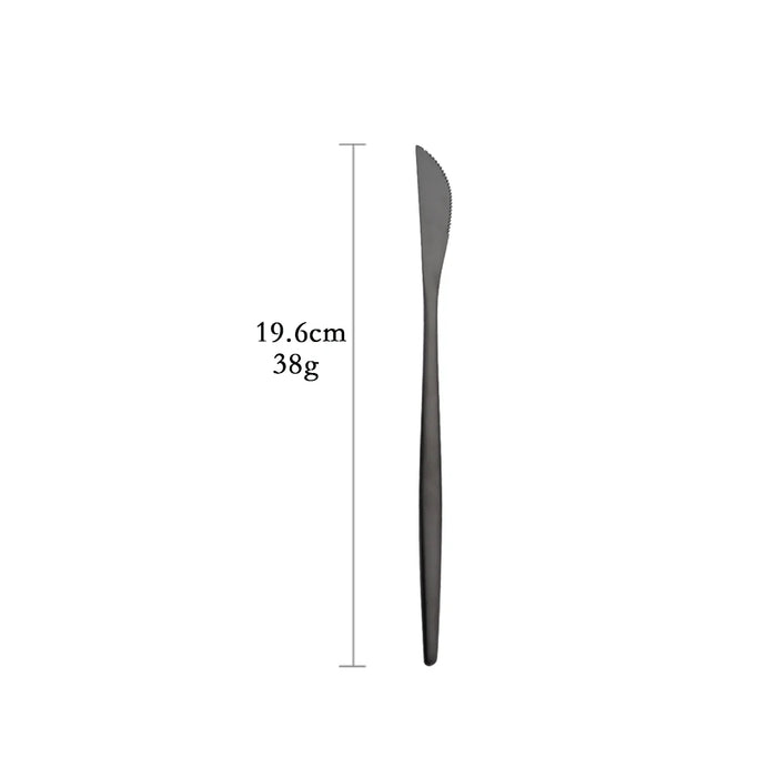 Matte Black Cutlery Set
