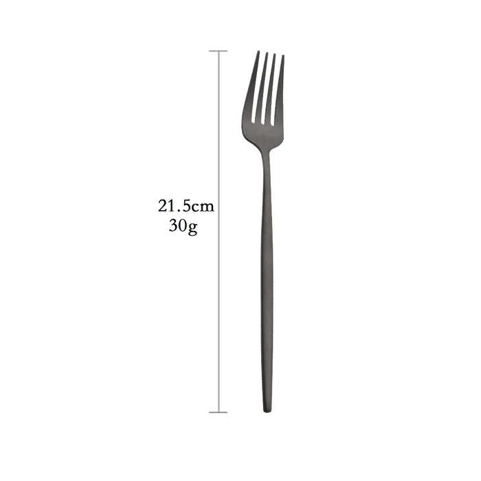 Matte Black Cutlery Set