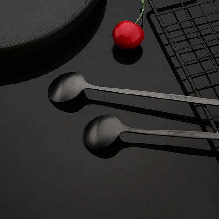 Matte Black Cutlery Set