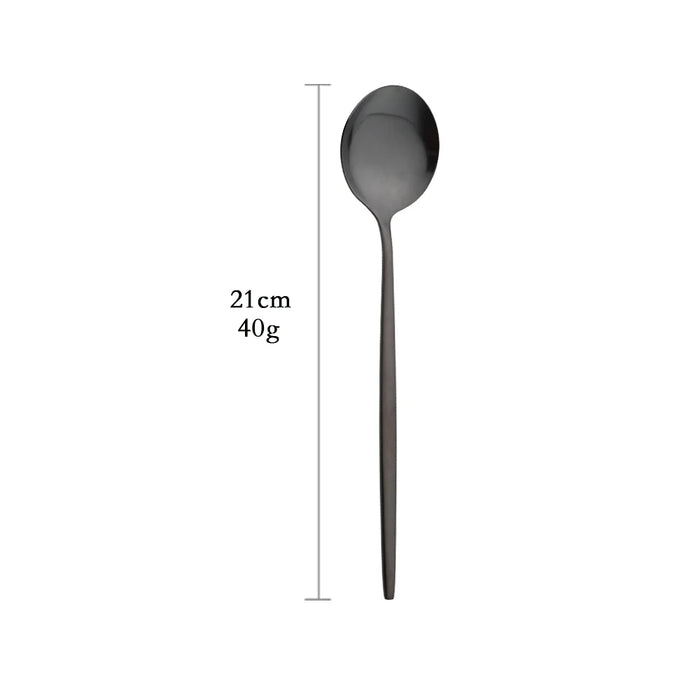 Matte Black Cutlery Set