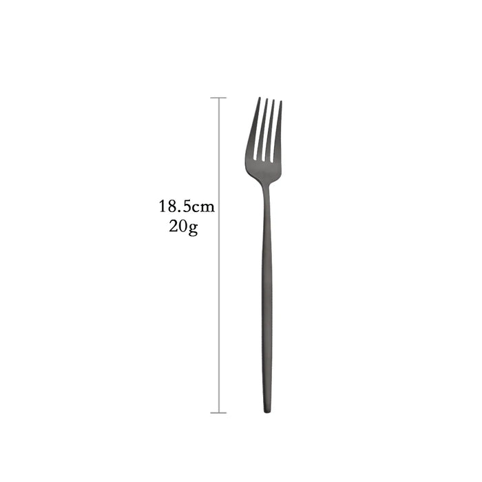 Matte Black Cutlery Set