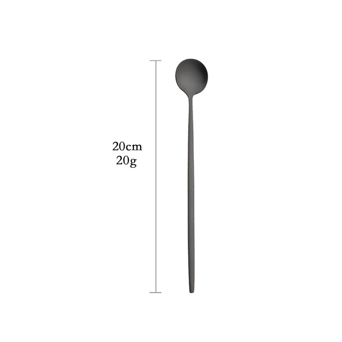 Matte Black Cutlery Set
