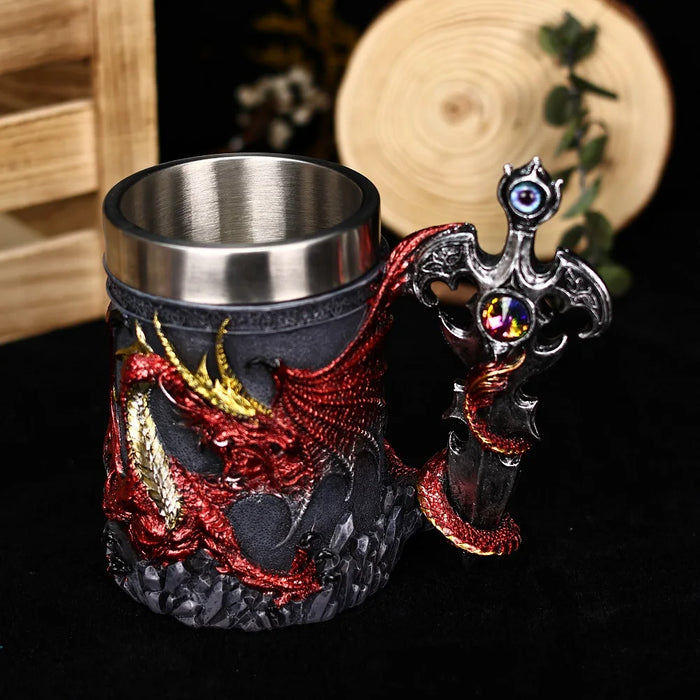 Dragon Sword Tankard Mug