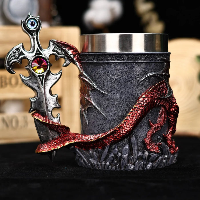 Dragon Sword Tankard Mug