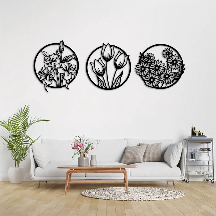 Flower Wall Art For Living Room