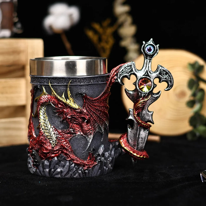 Dragon Sword Tankard Mug