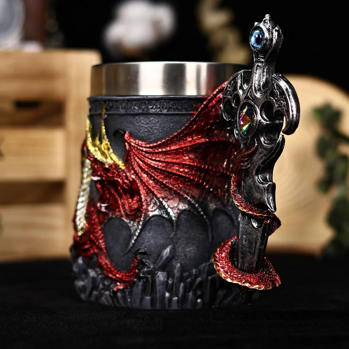Dragon Sword Tankard Mug
