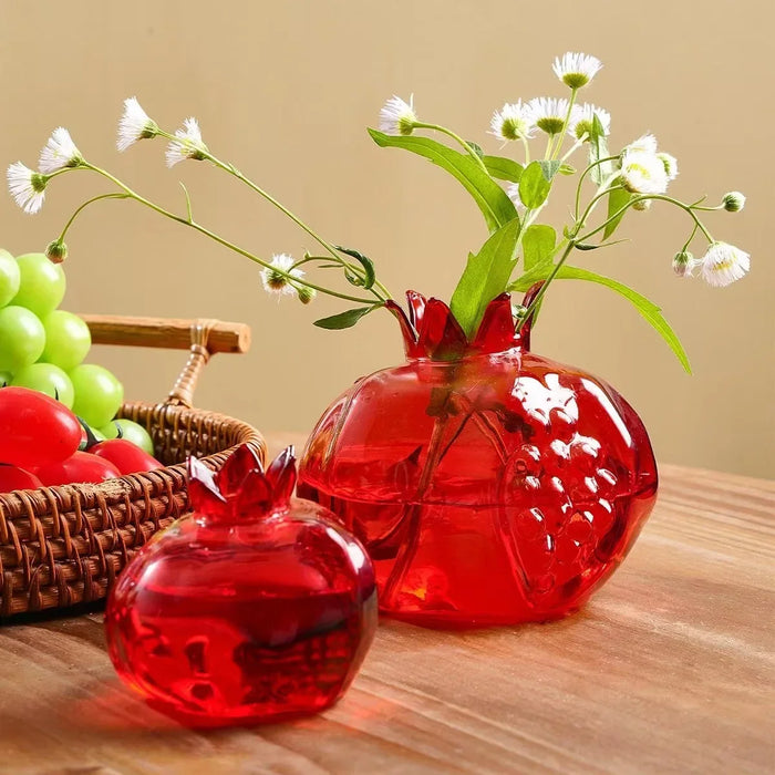 Creative Pomegranate Glass Vase